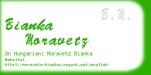 bianka moravetz business card